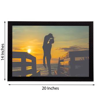 Sunset Love Satin Matt Texture UV Art Painting 3
