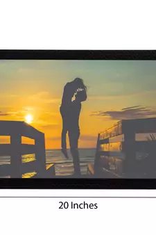 Sunset Love Satin Matt Texture UV Art Painting