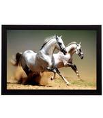 Running Horses Satin Matt Texture UV Art Painting