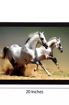 Running Horses Satin Matt Texture UV Art Painting