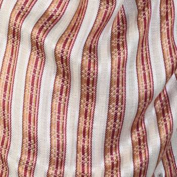 Light Brown & Multicolor Viscose Rayon Striped Woven Design Stole 5