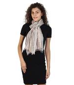 Beige & Multicolor Cotton Woven Design Scarves