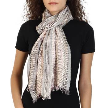 Beige & Multicolor Cotton Woven Design Scarves 2