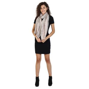 Beige & Multicolor Cotton Woven Design Scarves 4