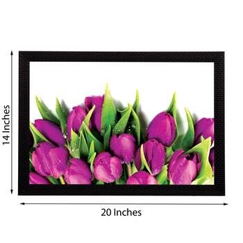 Pink Lillies Satin Matt Texture UV Art Painting 3