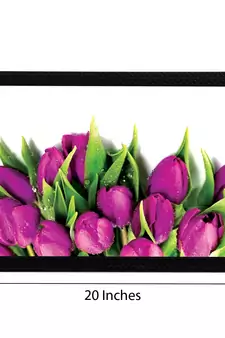Pink Lillies Satin Matt Texture UV Art Painting