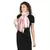 Peach Cherry & Beige Cotton Striped Scarves