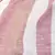 Peach Cherry & Beige Cotton Striped Scarves