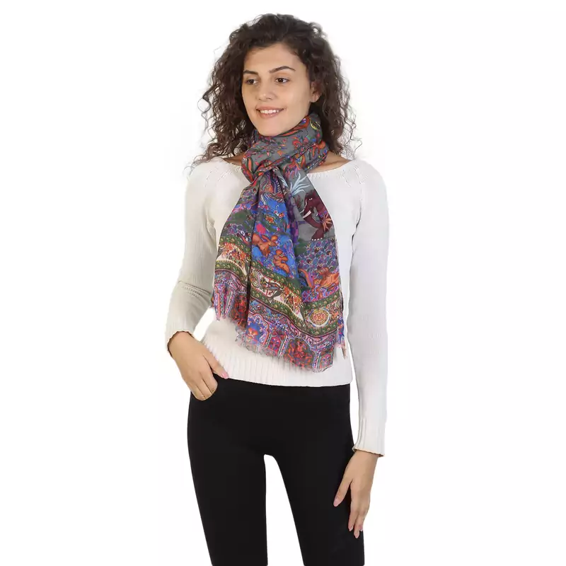 Multicolor modal Printed Scarves