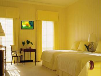Yellow Floral Satin Matt Texture UV Art Painting 2