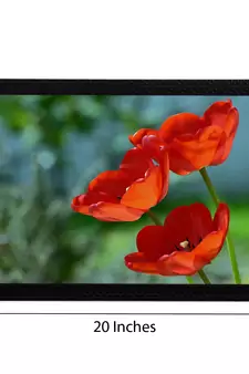 Red Floral Satin Matt Texture UV Art Painting