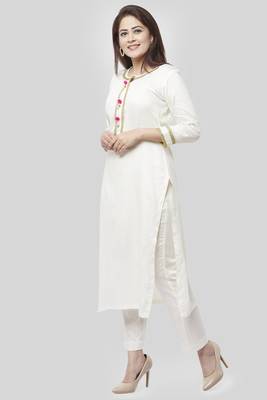 Off-White Gotta Straight Kurti with Straight Pants 3