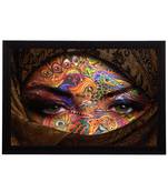 Eyes Says Lot Satin Matt Texture UV Art Painting