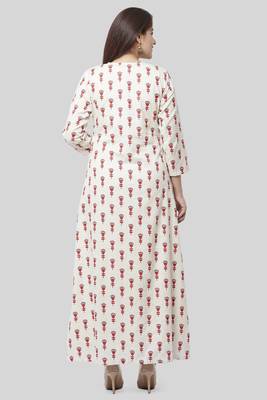 Poppy Striped Rose Dress Kurti 5