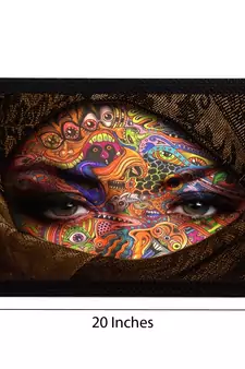 Eyes Says Lot Satin Matt Texture UV Art Painting
