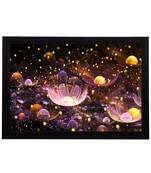 Glittering Floral Satin Matt Texture UV Art Painting