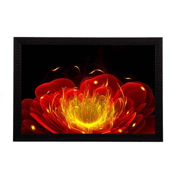 Glowing Flower Satin Matt Texture UV Art Painting 1