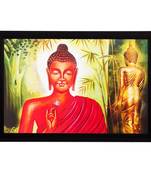 Lord Buddha Matt Textured UV Art Painting