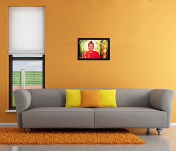 Lord Buddha Matt Textured UV Art Painting 2