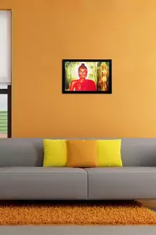 Lord Buddha Matt Textured UV Art Painting