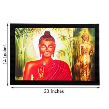 Lord Buddha Matt Textured UV Art Painting 3
