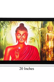 Lord Buddha Matt Textured UV Art Painting