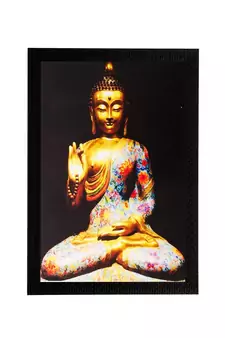 Spiritual Buddha Matt Textured UV Art Painting