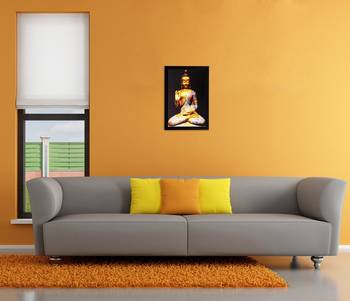 Spiritual Buddha Matt Textured UV Art Painting 2