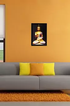 Spiritual Buddha Matt Textured UV Art Painting