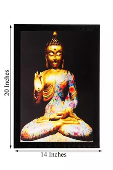 Spiritual Buddha Matt Textured UV Art Painting