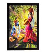 Lord Krishna Matt Textured UV Art Painting