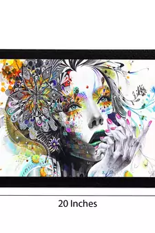 Abstract Face Satin Matt Texture UV Art Painting