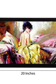 Beautiful Lady Satin Matt Texture UV Art Painting