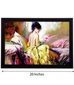 Beautiful Lady Satin Matt Texture UV Art Painting