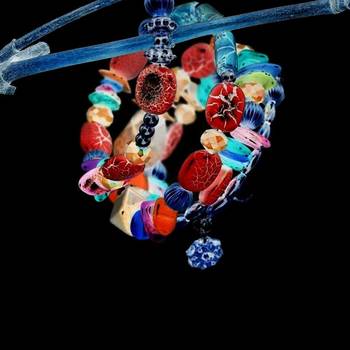 Blue bracelets 5
