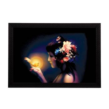Neon Lady Satin Matt Texture UV Art Painting 1