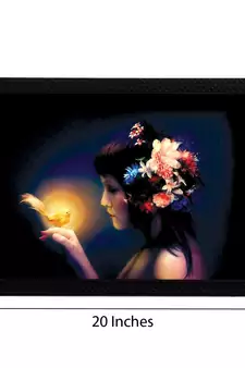 Neon Lady Satin Matt Texture UV Art Painting