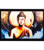 Lord Buddha Matt Textured UV Art Painting