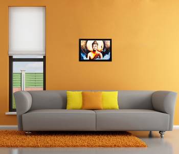 Lord Buddha Matt Textured UV Art Painting 2