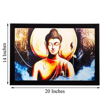Lord Buddha Matt Textured UV Art Painting 3