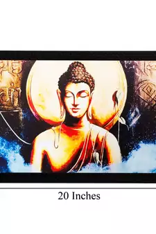 Lord Buddha Matt Textured UV Art Painting