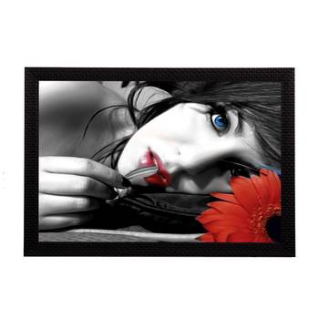 Girl Satin Matt Texture UV Art Painting 1