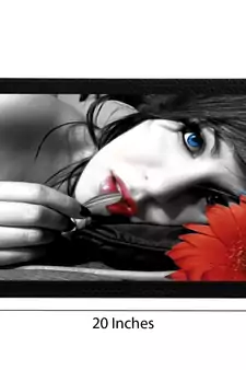 Girl Satin Matt Texture UV Art Painting