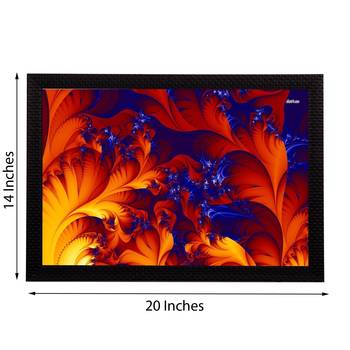 Orange Abstract Satin Matt Texture UV Art Painting 2