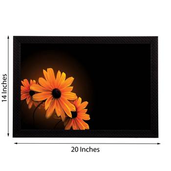 Sunflower In Dark Satin Matt Texture UV Art Painting 2