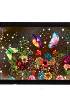 Glowing Floral Satin Matt Texture UV Art Painting