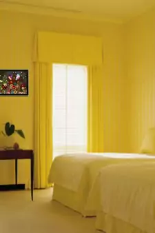 Glowing Floral Satin Matt Texture UV Art Painting