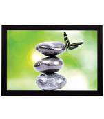 Stone & Butterfly Satin Matt Texture UV Art Painting