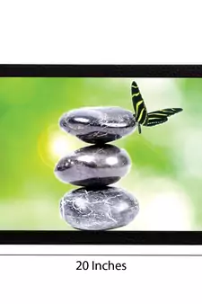 Stone & Butterfly Satin Matt Texture UV Art Painting