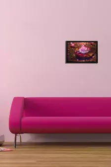 Glowing Abstract Satin Matt Texture UV Art Painting